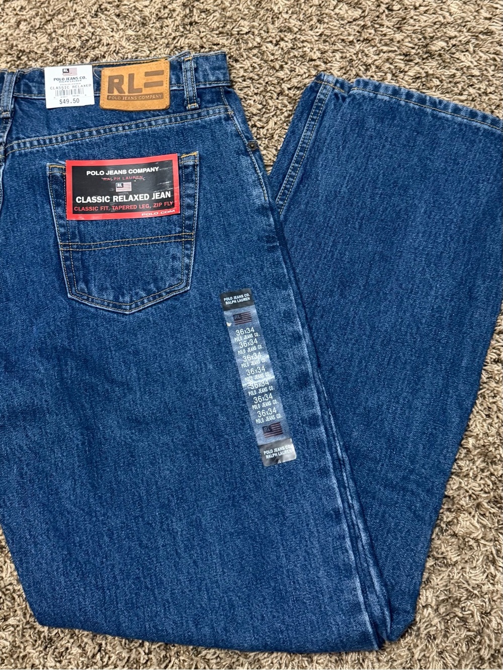 Ralph Lauren Classic Relaxed Jeans 36x34